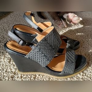 Sonoma black wedge sandals